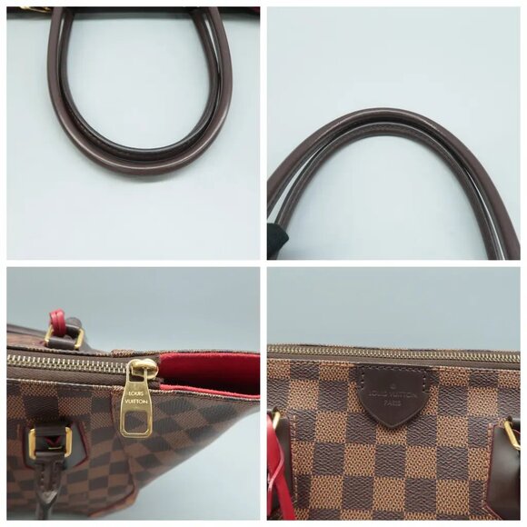 100% Authentic Louis Vuitton Caissa Brown Damier Ebene Canvas Tote - Picture 8 of 12